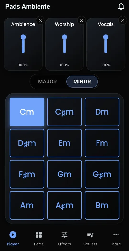 24-key grid in use